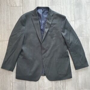 Jos A Bank‎ 1905 Mens 48R Two Button Blazer Sports Coat Wool Dark Gray Jacket